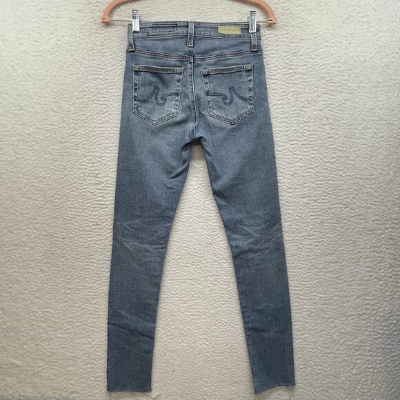 AG Adriano Goldschmied Jeans Womens 24 Farrah Skinny Ankle High Rise Raw Hem - Picture 2 of 13